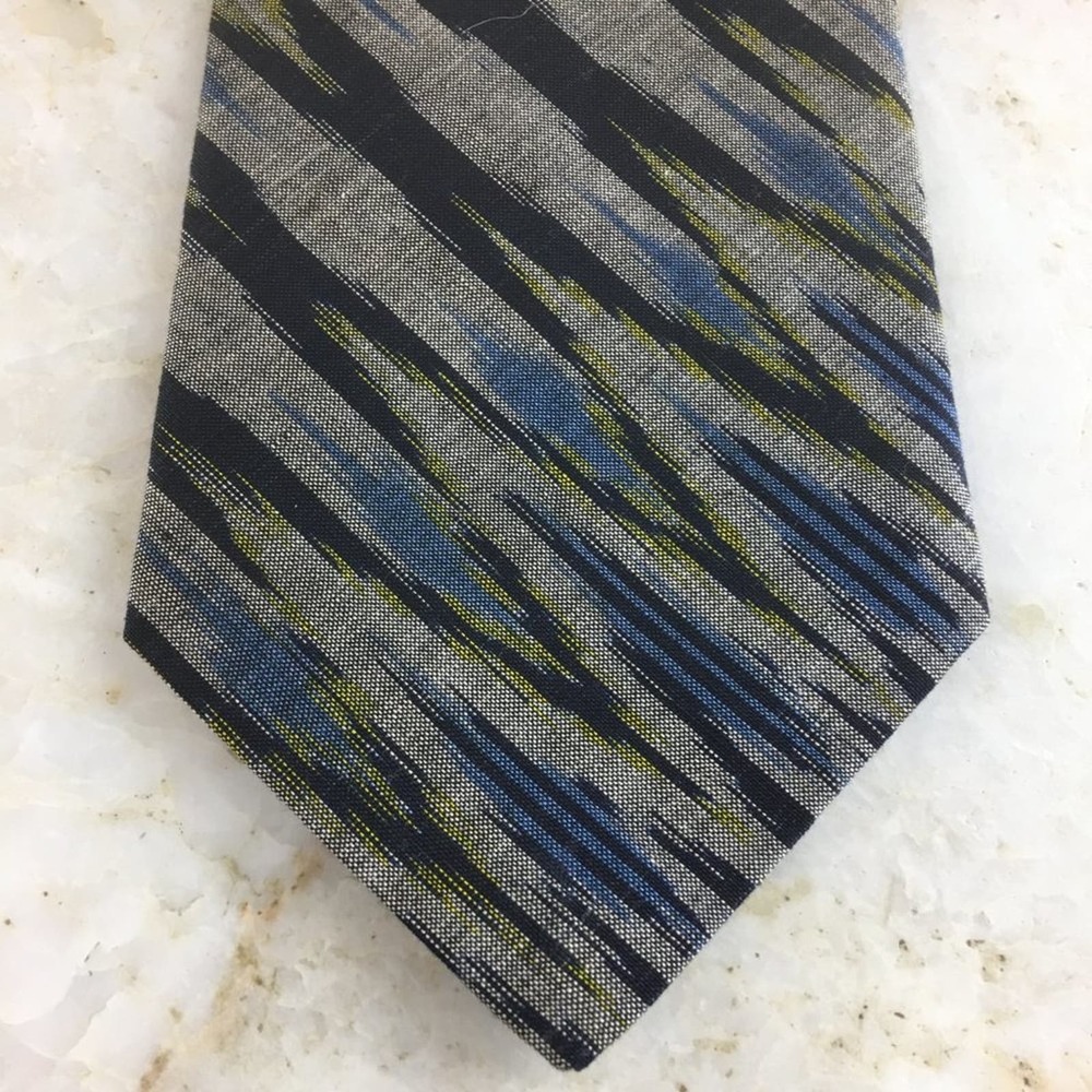 IVANO'S BLACK BLUE GRAY TIE